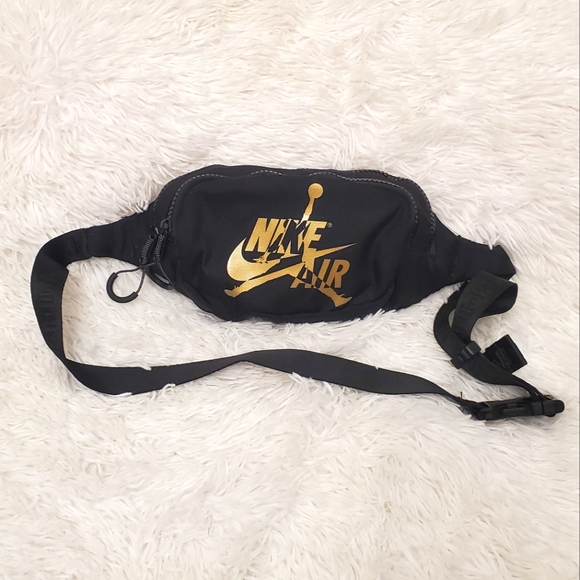 Jordan Other - Air Jordan Black And Gold Belt Bag